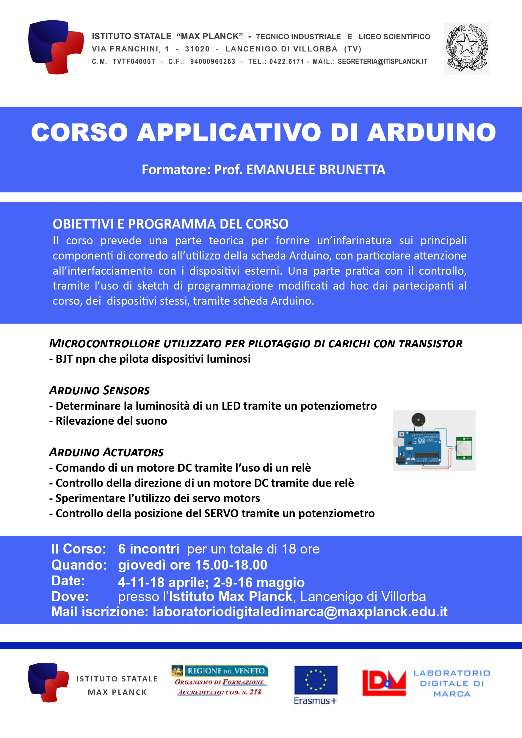 Definitiva Locandina Corso Arduino