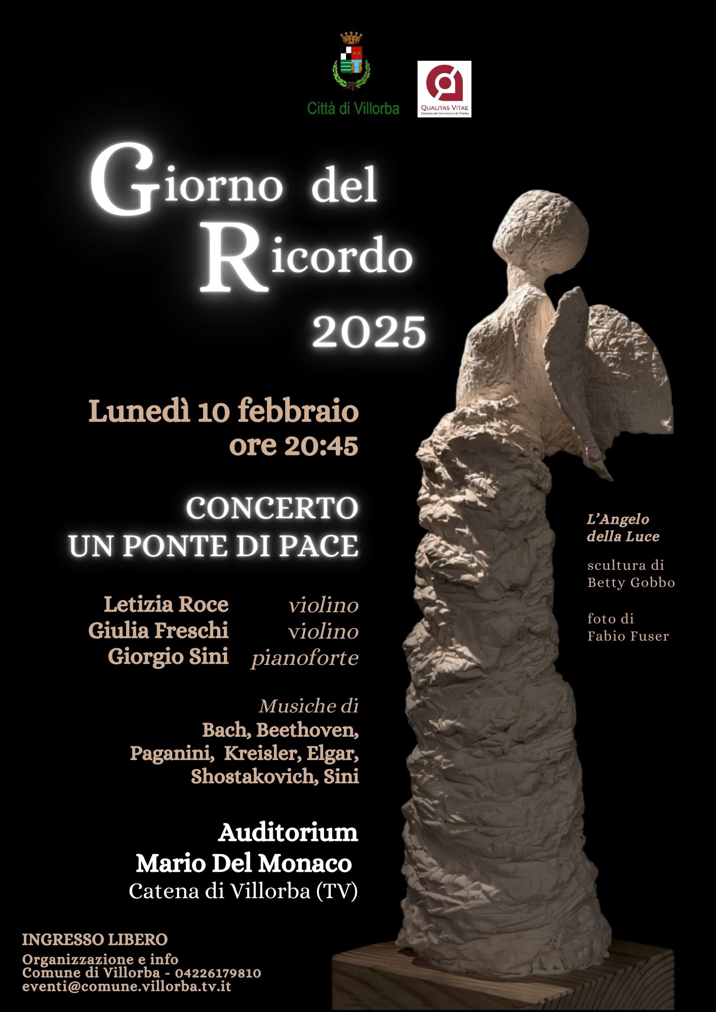 Locandina GIORNO DEL RICORDO CONCERTO UN PONTE 