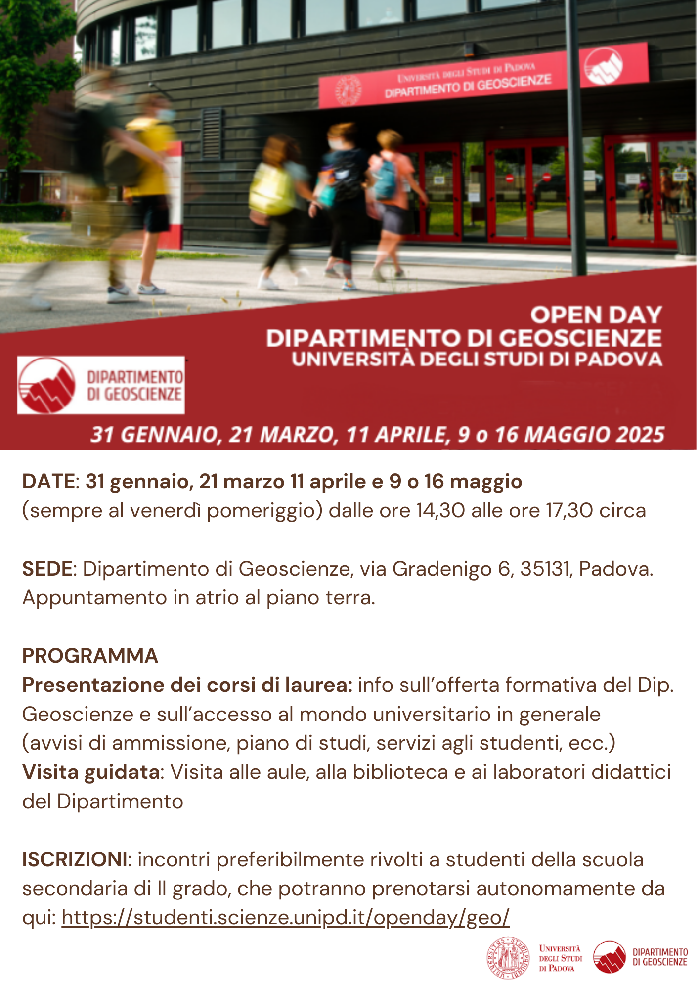 Open Day 2025 Locandina