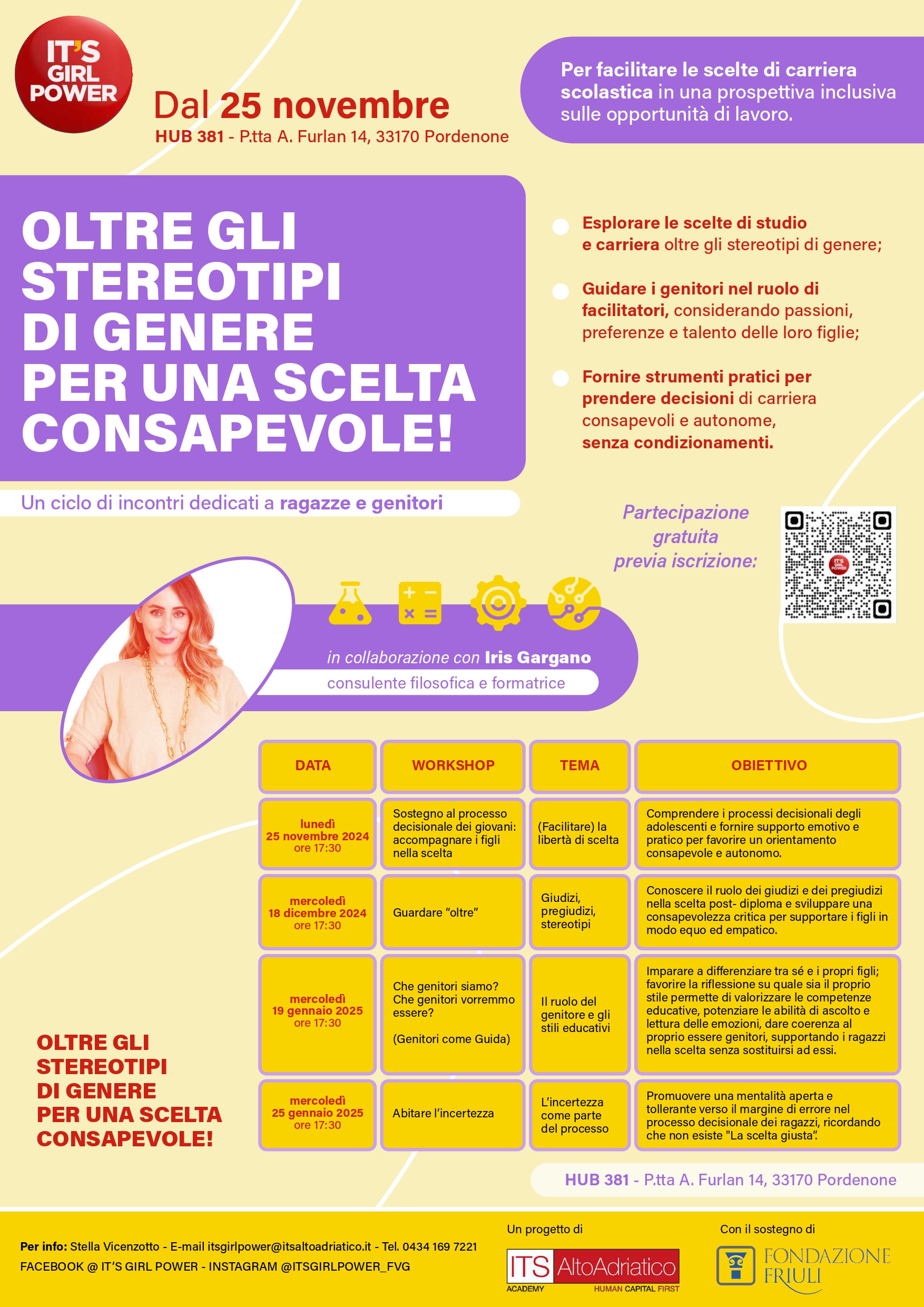 ITS Girl Power Workshop Oltre gli stereotipi di genere