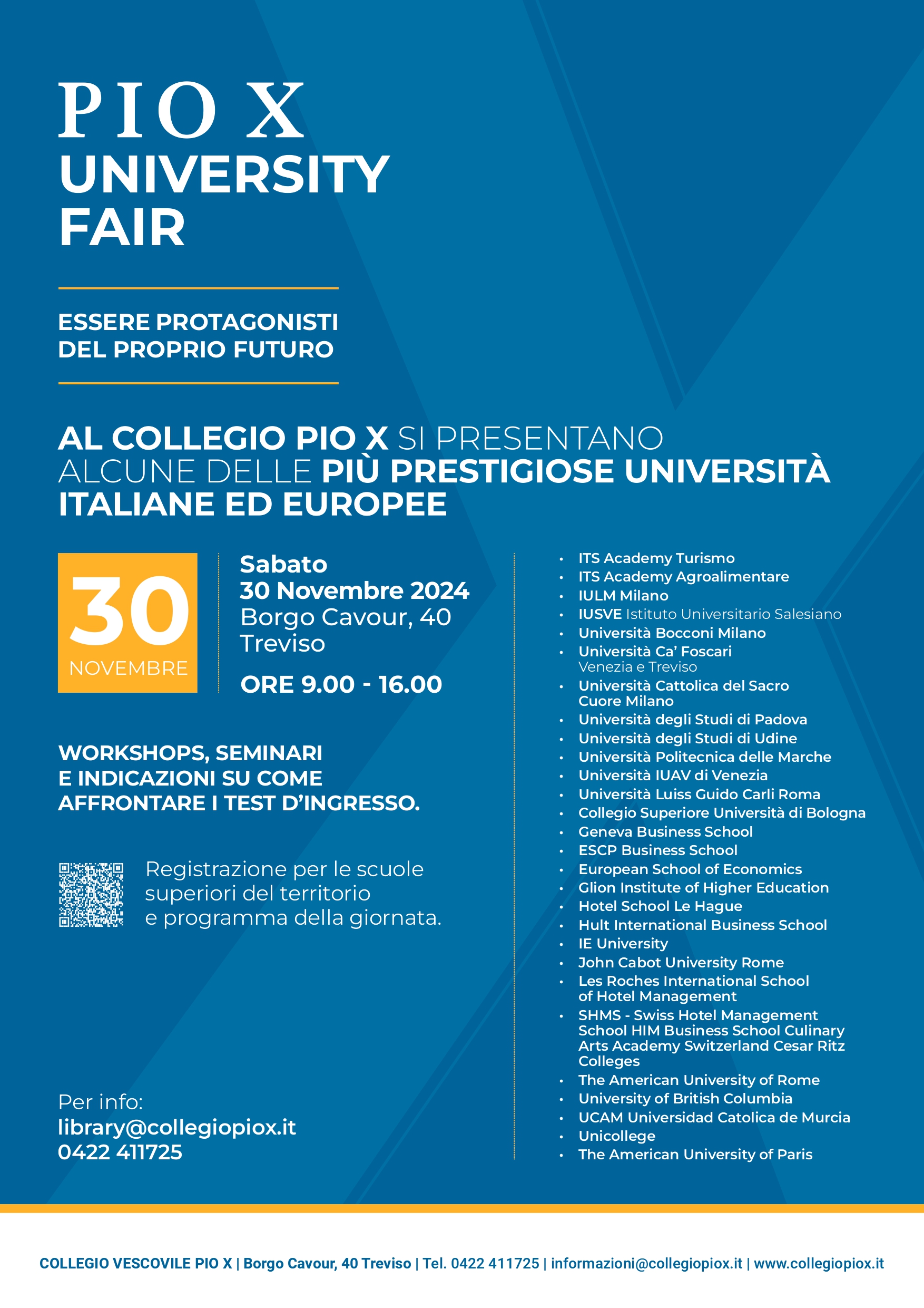 PioX University Fair 2024 LocandinaProgramma
