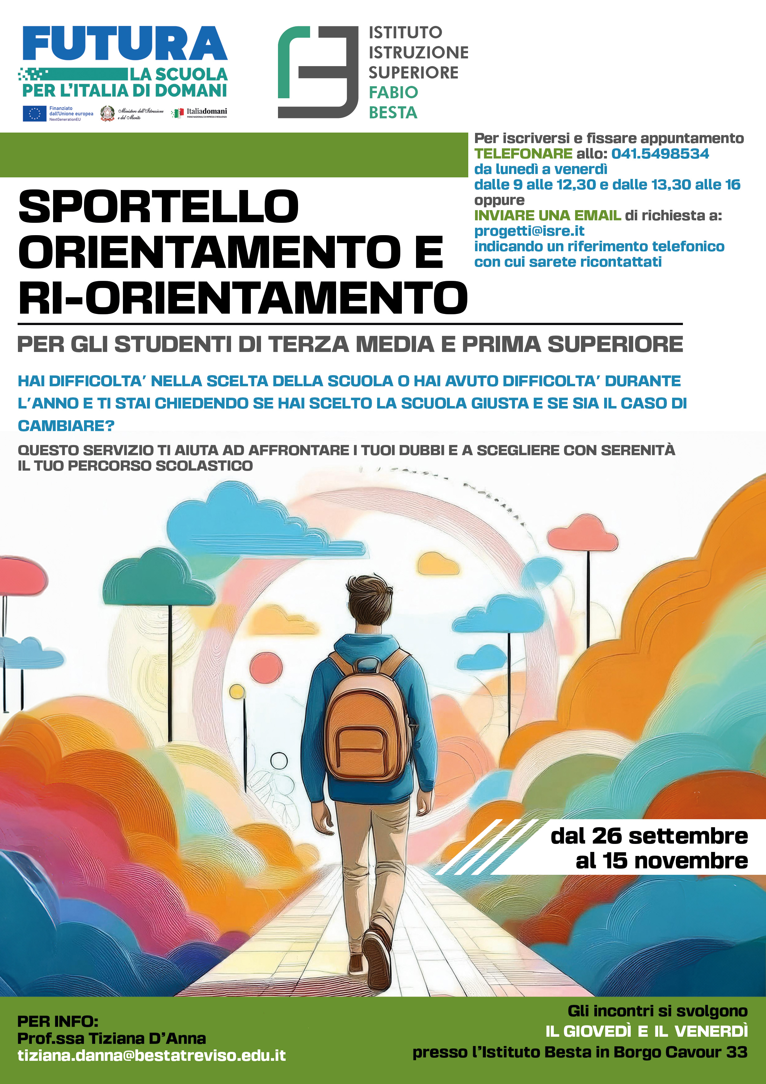 Locandina sportello di ri orientamento 2024